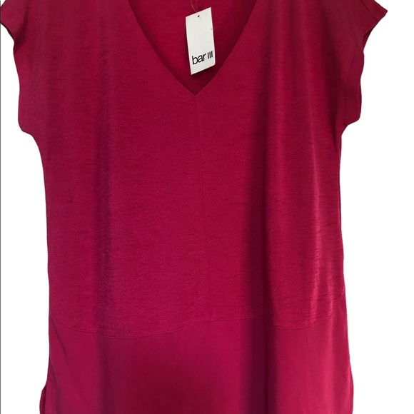 Bar III Women’s Pink Blouse Berry Bloom - Small - New With Tags - Picture 2 of 4